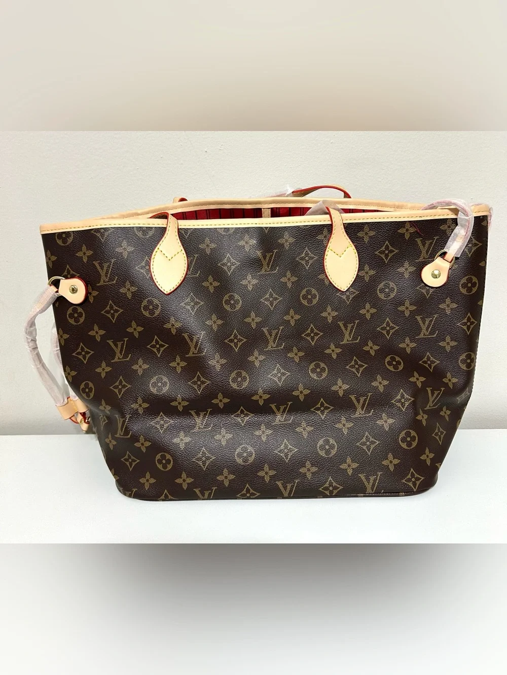 Large Tote Monogram Bag with Wristlet